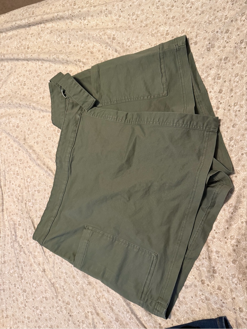 torrid Olive Green Cargo Shorts with Belt Detail